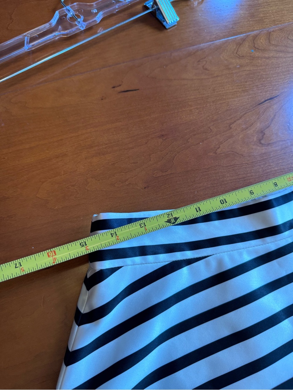 The Limited Striped A line Skirt Satin Size 10 - Picture 8 of 14